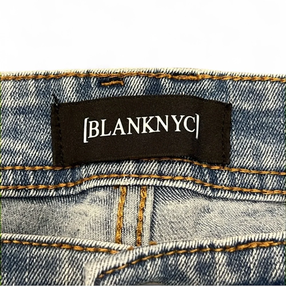 BlankNYC Wooster Slim Straight Distressed Jeans 30